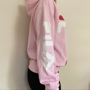 fila script hoodie sweatshirt